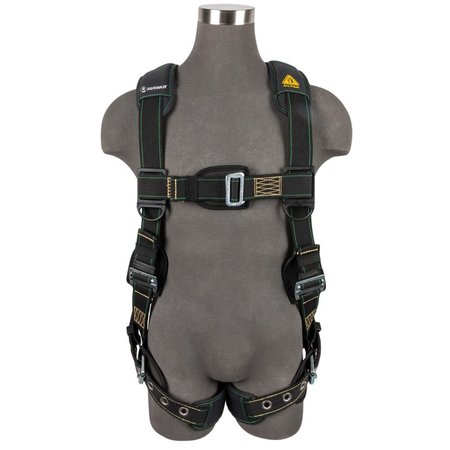 SAFEWAZE Arc Flash Full Body Harness: 1D, MB Chest, TB Legs, XS 020-1352